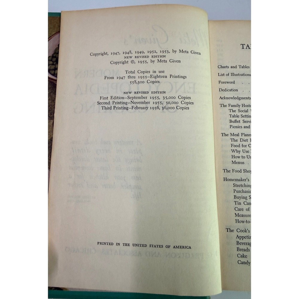 Vintage Meta Given's Modern Encyclopedia of Cooking Vol 1 & 2 Cookbook Set 1950s - Picture 10 of 16